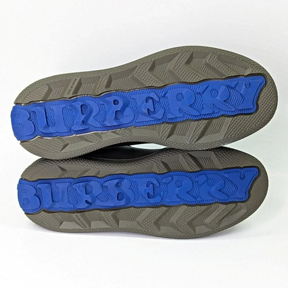 Burberry Men's Terrace Low Top Leather Sneakers in Loch Size 45 (MSRP $820) - Picture 9 of 12